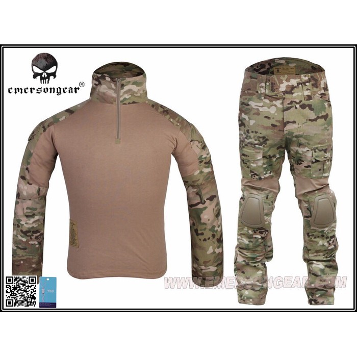 EMERSON BDU combat Uniform Airsoft training Shirt & Pants Multicam