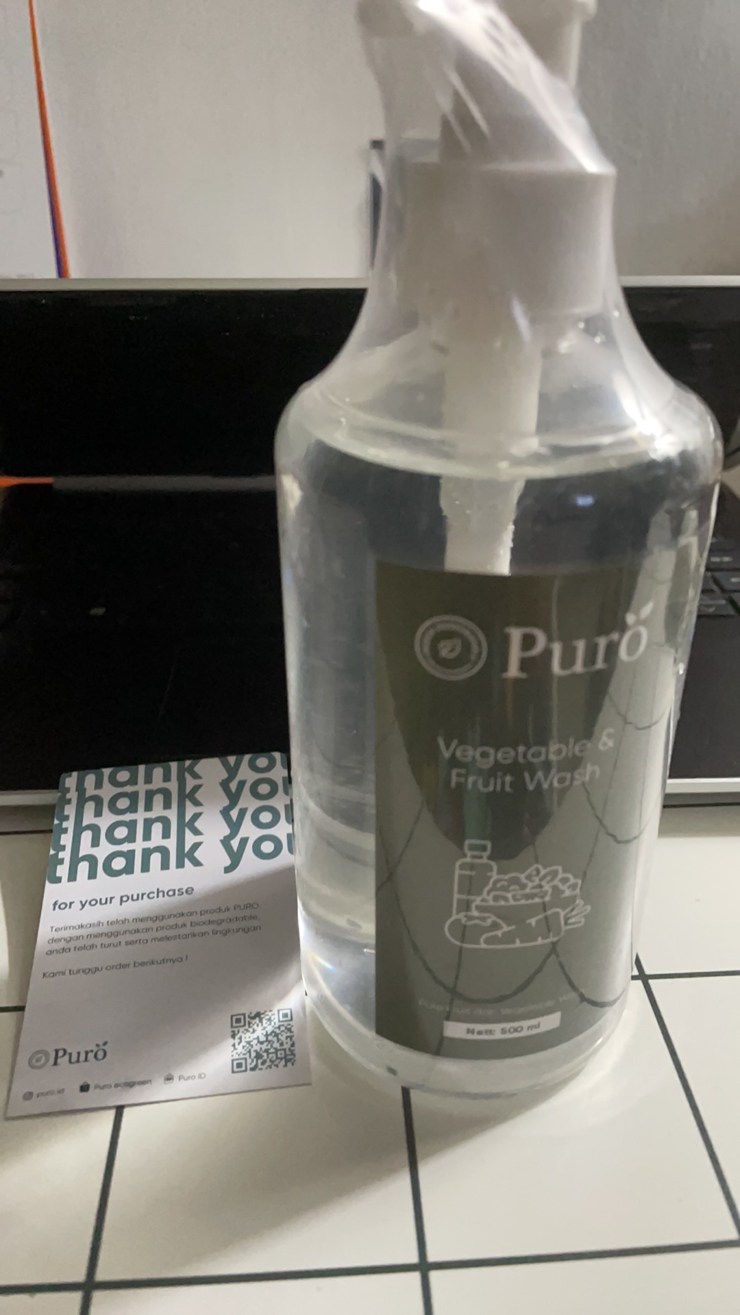 Puro Fruits & Vegetables Wash / Pencuci Buah Dan Sayur 500 Ml
