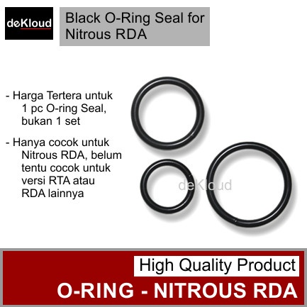 Black O-Ring Seal for NITROUS RDA | karet silicon oring silikon sil