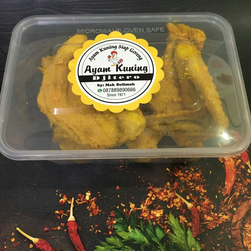 

Ayam Kuning (Ayam Pejantan) siap goreng, 1 ekor isi 4 potong ayam Dada Paha