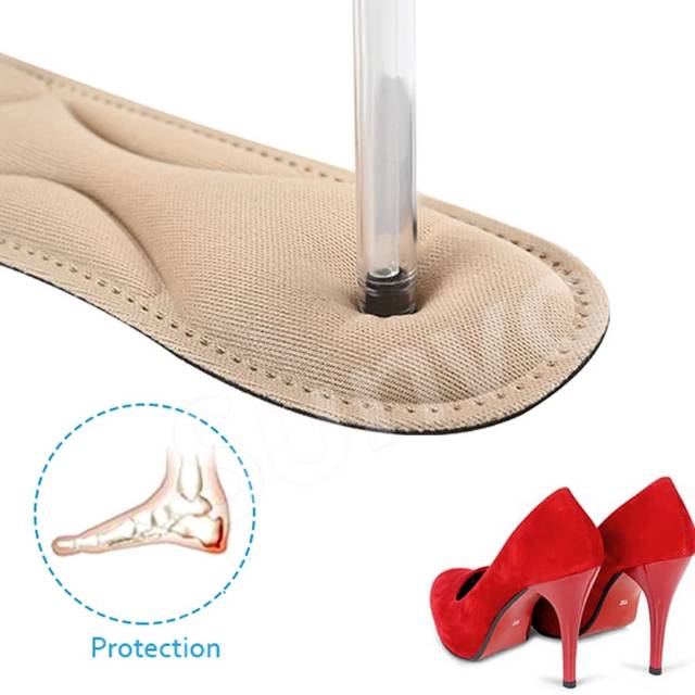 Insoles Busa 4D Insole Alas Sepatu Flat Shoe Pad High Heels Shoes Arch Tumit