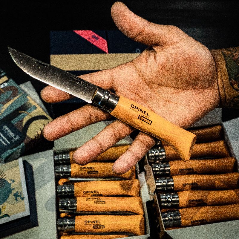 Pisau opinel carbon limited edition - pisau opinel carbon original - pisau import opinel