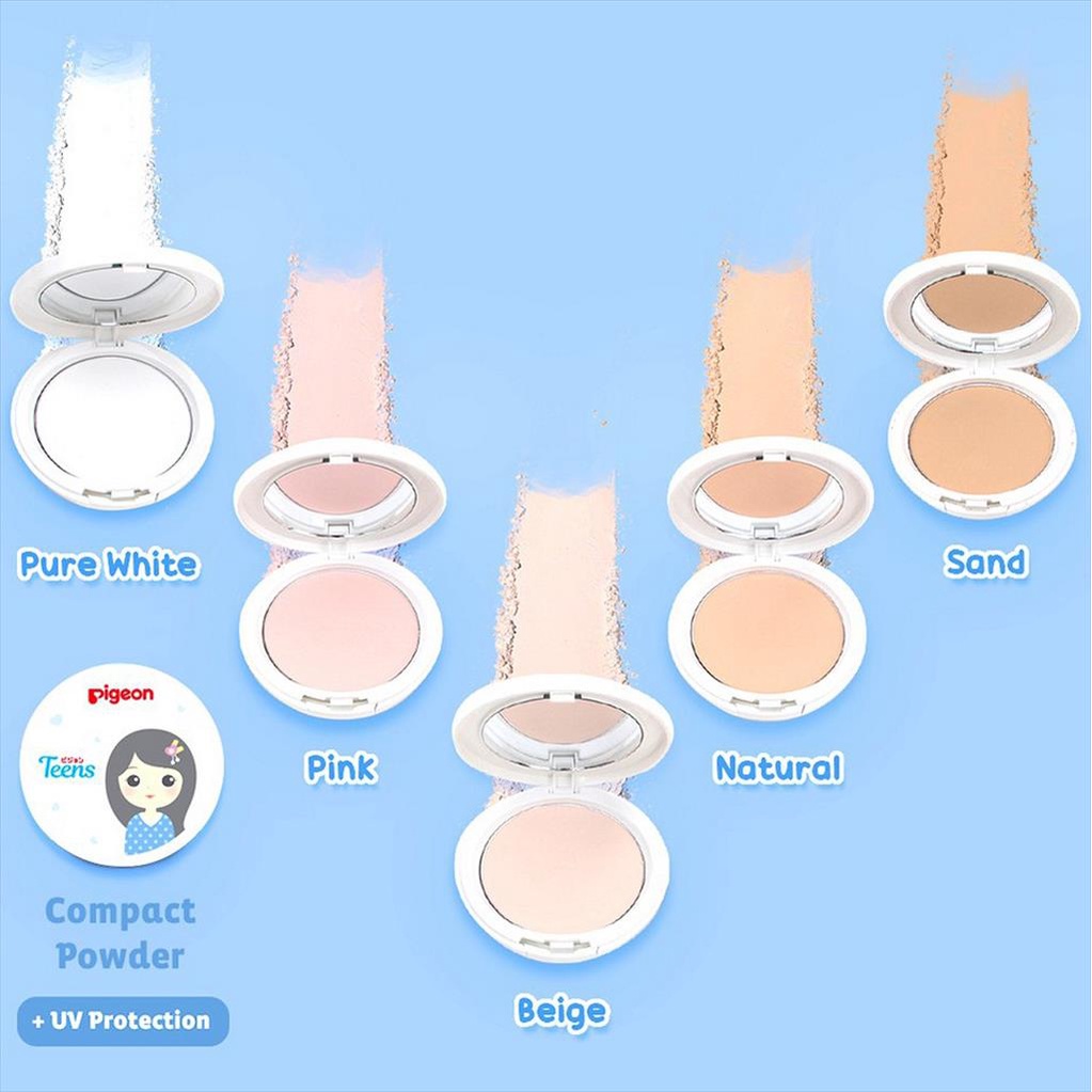 PIGEON Teens Refill Compact Powder + UV Innocent Look 14gr Bedak