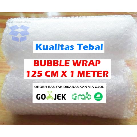

Bubble Wrap BENING 125 Cm x 1 Meter - Kualitas Tebal