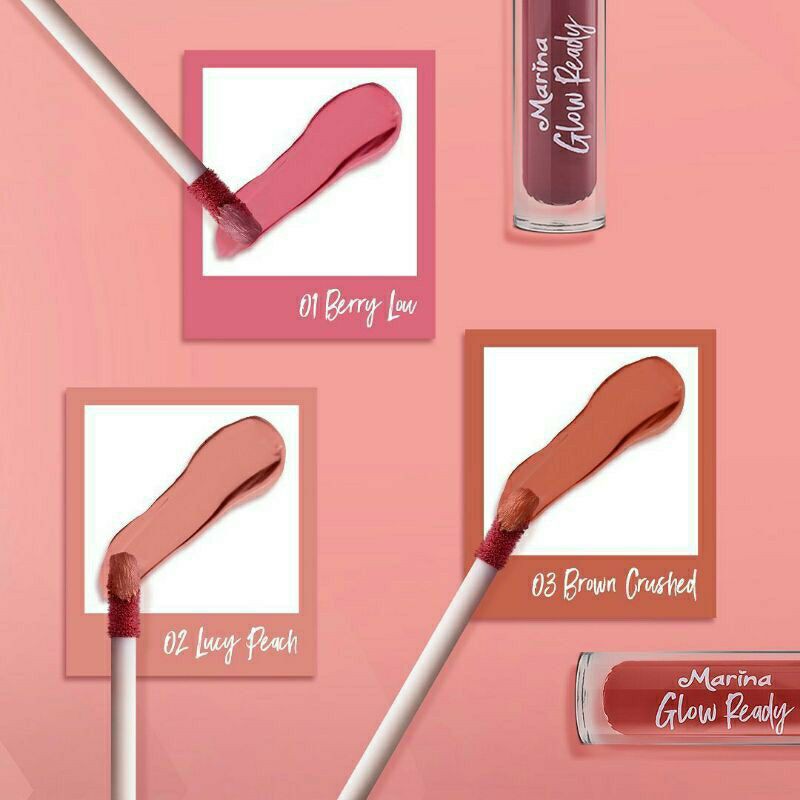 ☃Cutezz_Ching1☃Marina Glow ready Velvet Matte Lip Cream 5ml