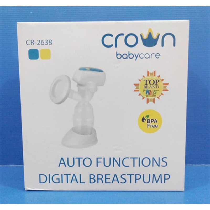 Breast Pump Crown Babycare Auto Functions Digital CR2638 Alat Pompa ASI Digital dengan Fungsi Auto