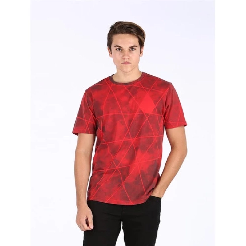 volcom baju kaos merah original 100% sale