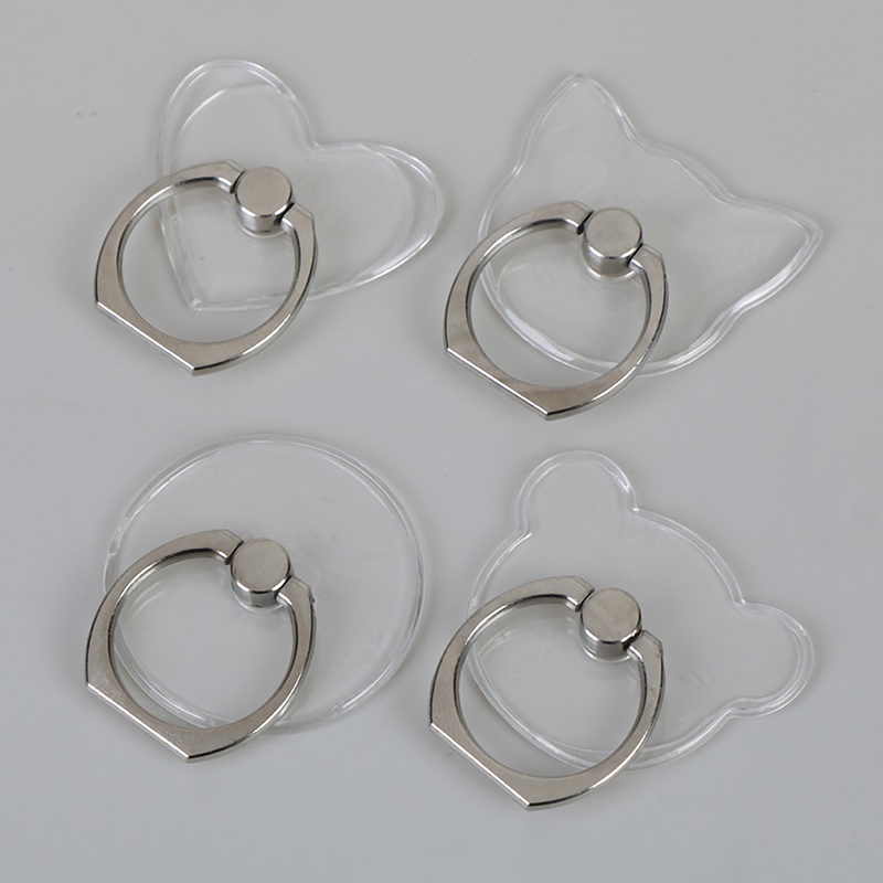 {LUCKID}Clear mount holder mobile phone holder stand finger ring support desk cell phone