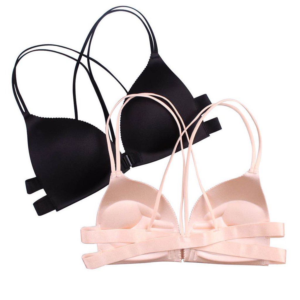 HOHO_HWANG (B-1) Bra Wanita Model One-Piece Bra Bralette Push Up dengan dan Bergaya Sexy Korea-6