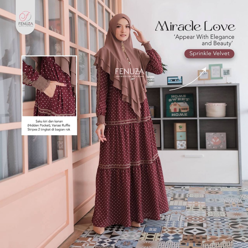 Gamis Best Seller Miracle Love by Fenuza