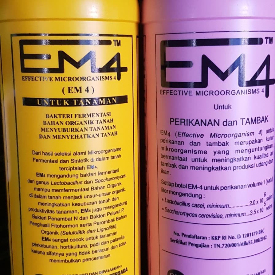 EM4 1 liter u pembuatan pupuk organik kompos , perikanan , peternakan , pengolahan limbah EM 4