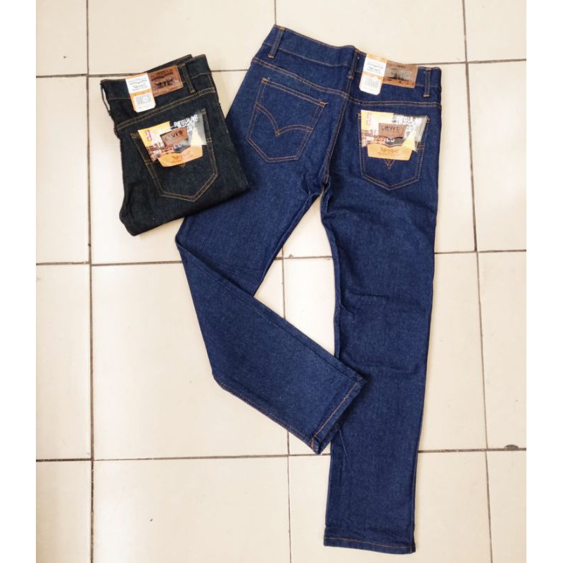 Celana Panjang Jeans Pria Skinny Fit Celana Pensil Stretch Pria Jeans Panjang Pria Garment Slimfit