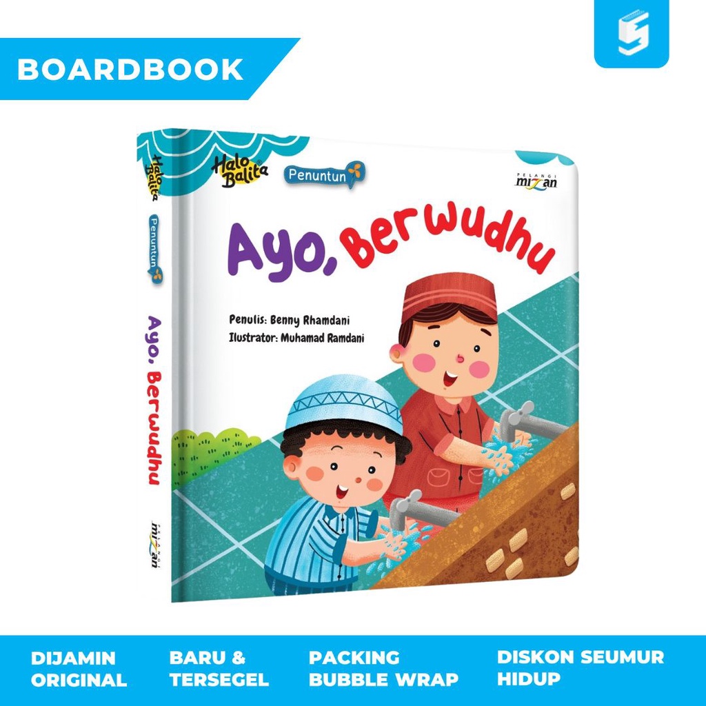 [Buku Anak Boardbook] Penuntun: Ayo Berwudhu