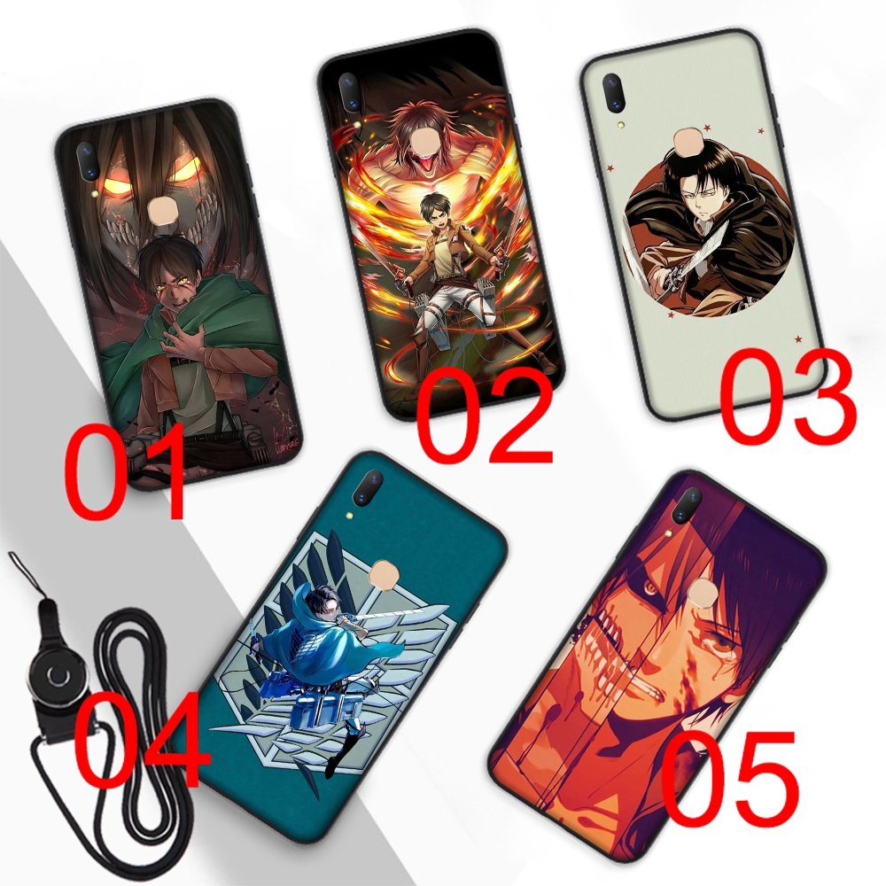 Soft Case Desain Anime Attack On Titan Untuk Vivo Y12 Y15 Y19 Y30 Y50 U3 Y20 Iqoo S7 X50 Pro Shopee Indonesia