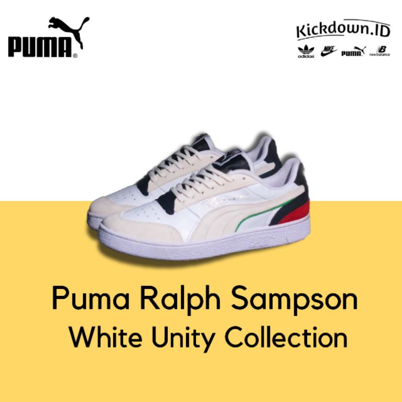 Puma Ralph Sampson White Unity Collection Original BNWB BNIB / Sepatu Casual Pria Premium Original