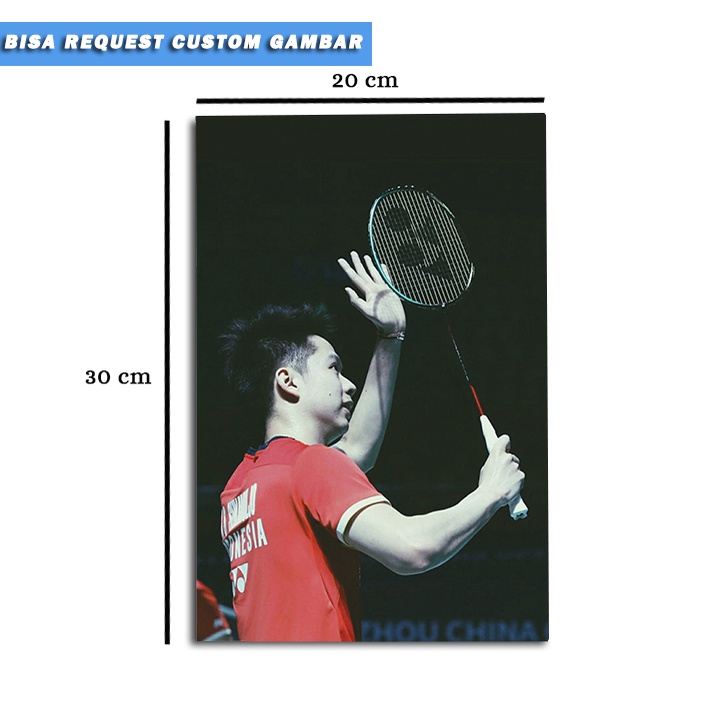 Poster Kayu Kevin Sanjaya/Hiasan DInding Kayu/Wall Decor/Poster Kevin Sanjaya