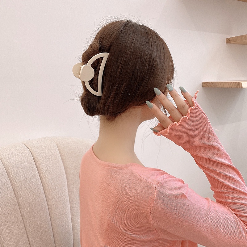 Korean Ins 9cm Candy Color Semicircle Hair Clips Fashion Hair Clamps Simple Wild Hairpin for Women Hair Accessories