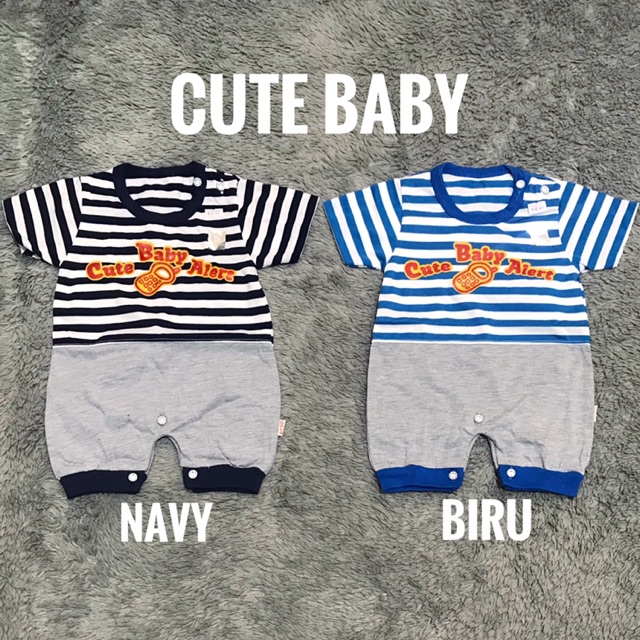 Romper Bayi / Jumper Pendek Bayi TOMTOM Motif Panda and Tiger