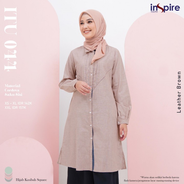 ORIGINAL TUNIK INSPIRE YOUTH ITU 044 44 ATASAN WANITA FASHION MUSLIM