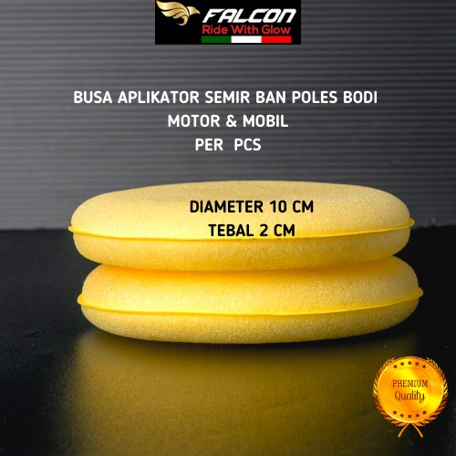 BUSA APLIKATOR DETAILING MOBIL MOTOR PAD APLIKATOR SEMIR POLES BODI PENGHITAM BODI MOTOR