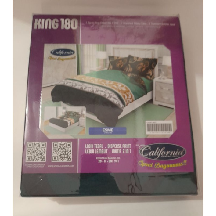 Sprei California 180 x 200