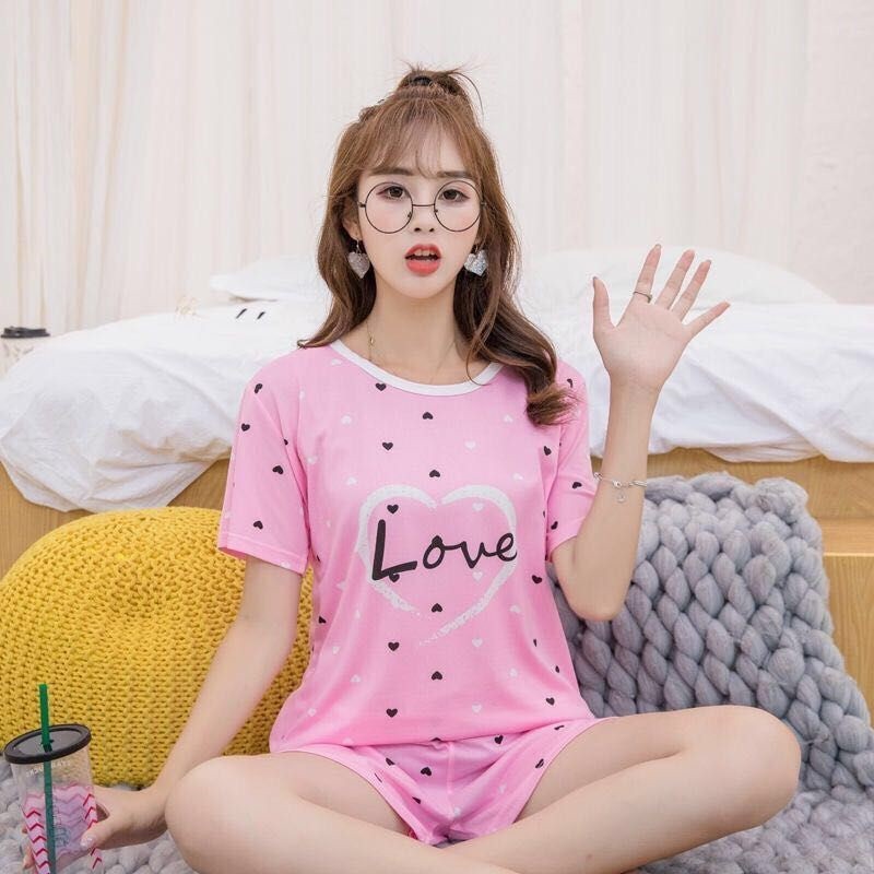 Baju Tidur Wanita Love Pink