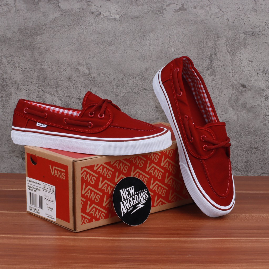 vans zapato maroon