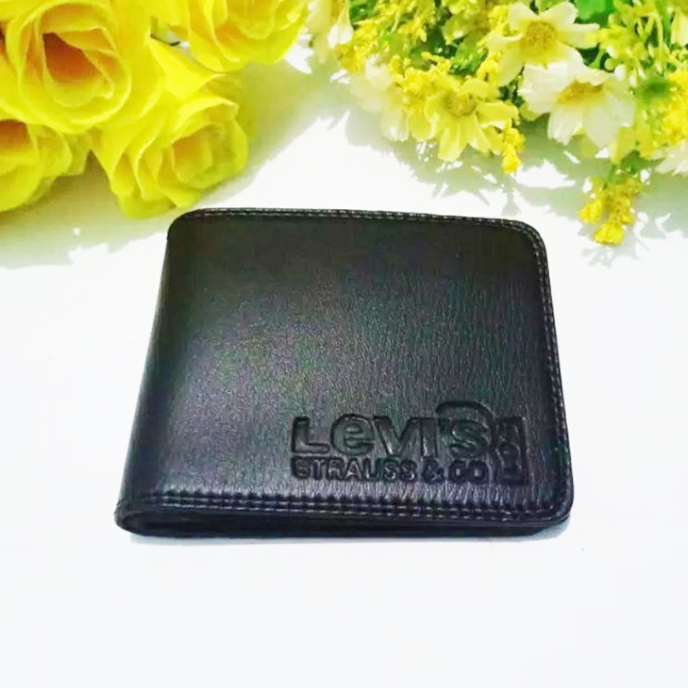 SHOPEE 6.6 SUPER SALE!! Dompet Pria Full Kulit Model 3 Dimensi Dompet Pendek Remaja Dompet Slot Kartu terbanyak Men Wallet Fashion Trendy