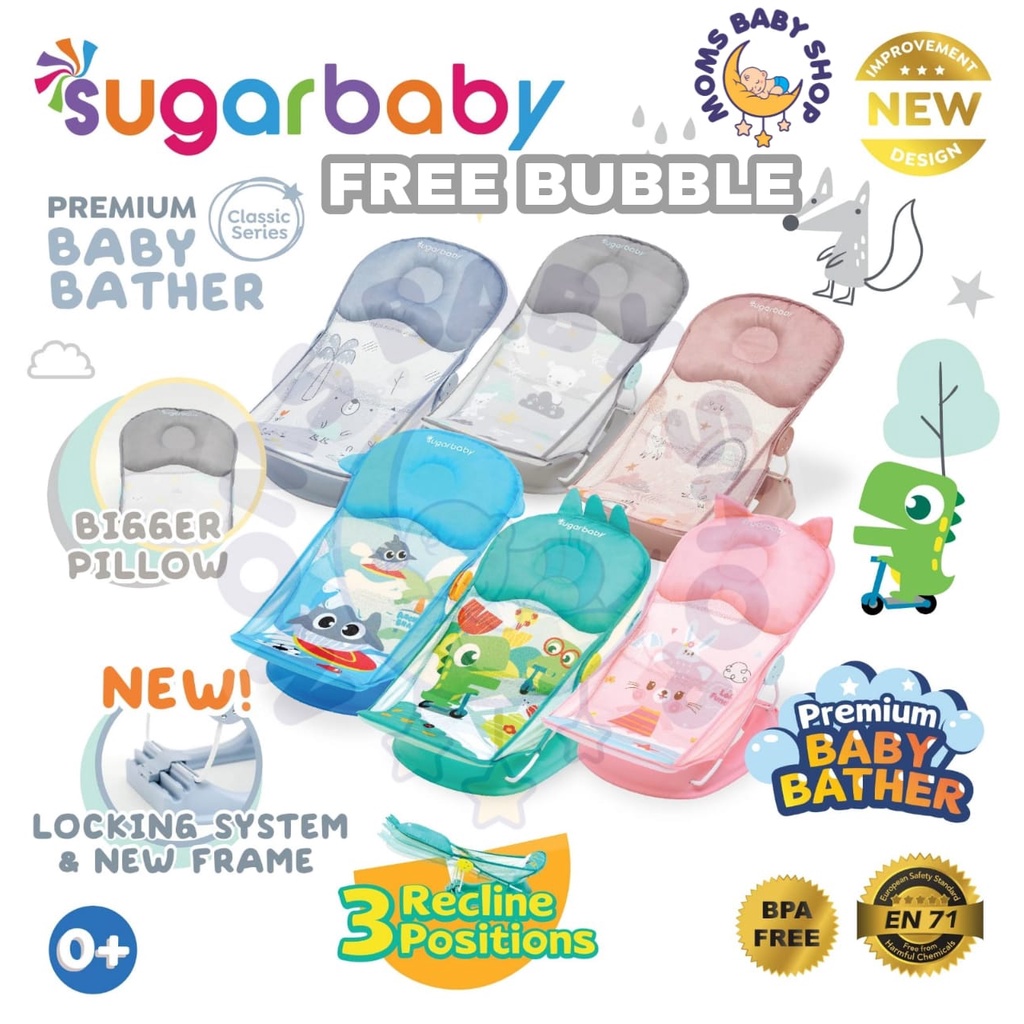 MOMS_ Sugar Baby Deluxe Baby Bather / Bather Sugarbaby Mandi Bayi