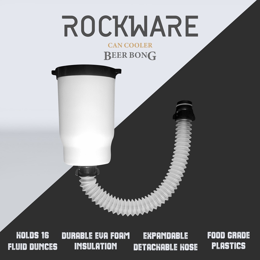 ROCKWARE Beer Pong - Portable Unique Drink Can Cooler For Party Event