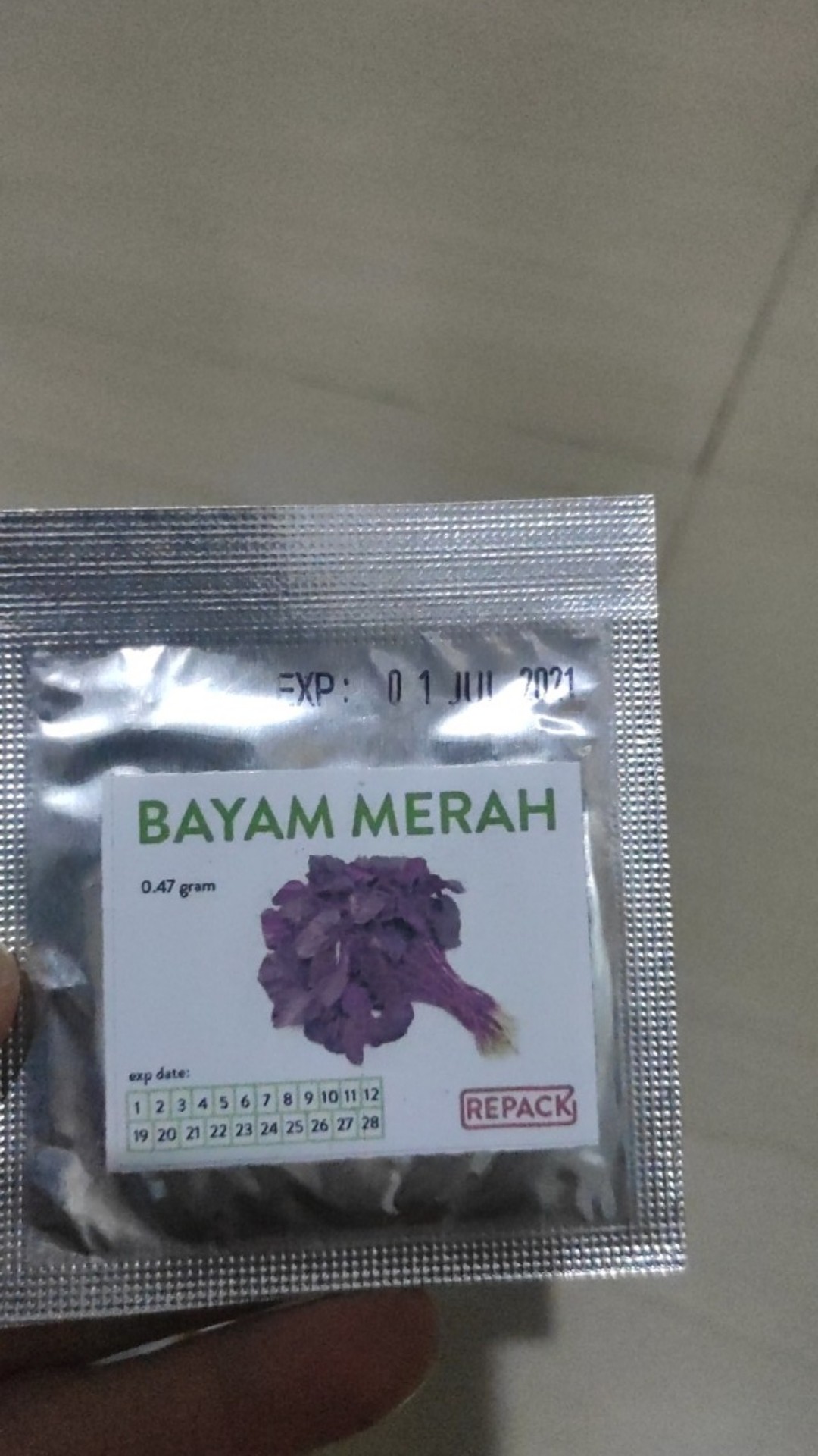 Benih Bayam Merah - Bibit Bayam Merah - Benih Bayam Merah Zayoseed