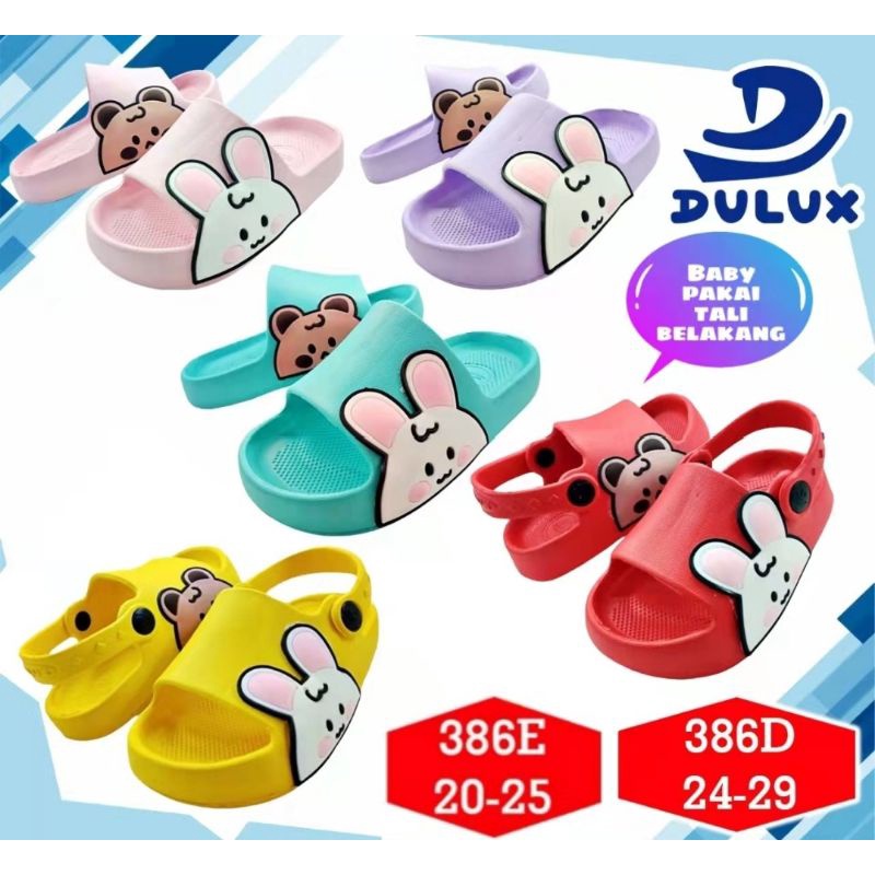 Sandal selop anak Baby lucu Rabbit and Bears DULUX 386E