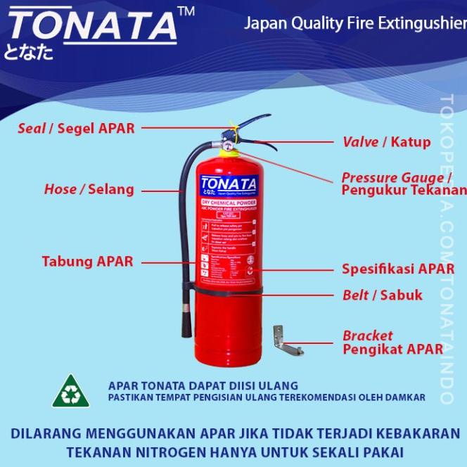 Apar 3.5 Kg Tonata / Abc Powder / Set Komplit