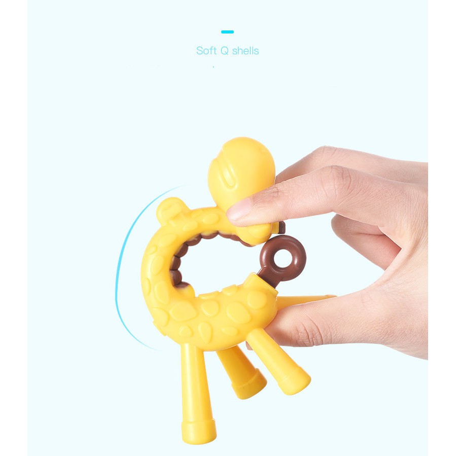 BB-033 Gigitan Bayi Jerapah/Teether Bayi dengan Kotak Penyimpanan