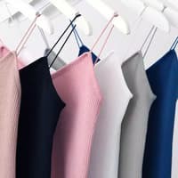 TBI Sexy Slim Tank Top Rajut Import Atasan Knitwear Wanita