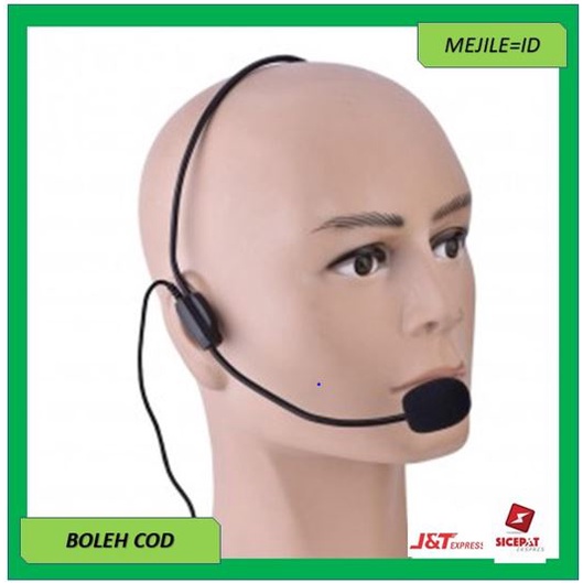 Microphone Recording Rekaman Bentuk Headset Style Call Center