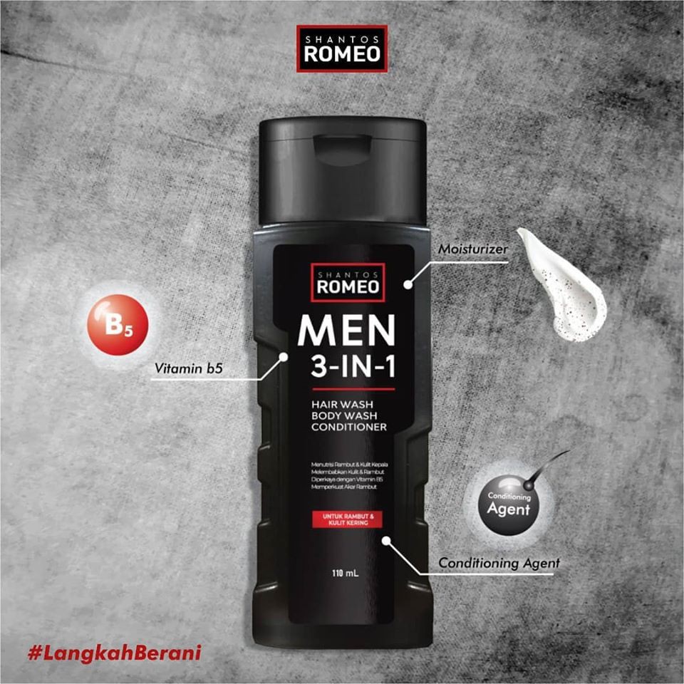 Shantos Romeo Men Body Wash 3 in 1 | 110 ml