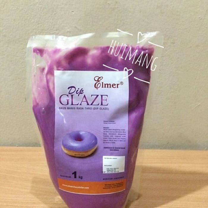 

Elmer Dip Glaze Taro 1Kg | saus taro (packing pabrik)