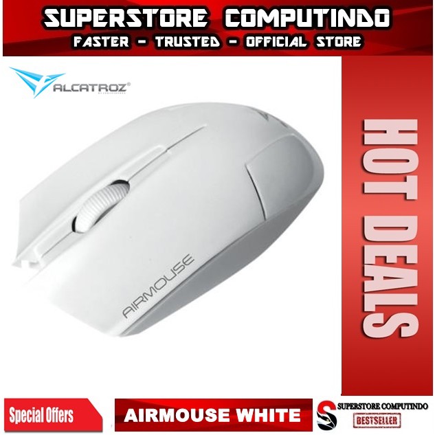 Alcatroz Airmouse-Wireless Mouse-White-Best Seller