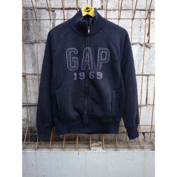 GAP SHERPA CREWNECK ZIPPER