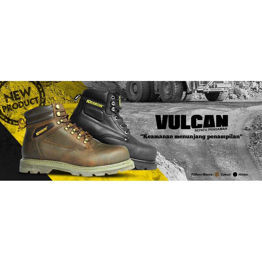  SEPATU  BOOTS SAFETY  VULCAN 6 INC KRISBOW  Shopee Indonesia