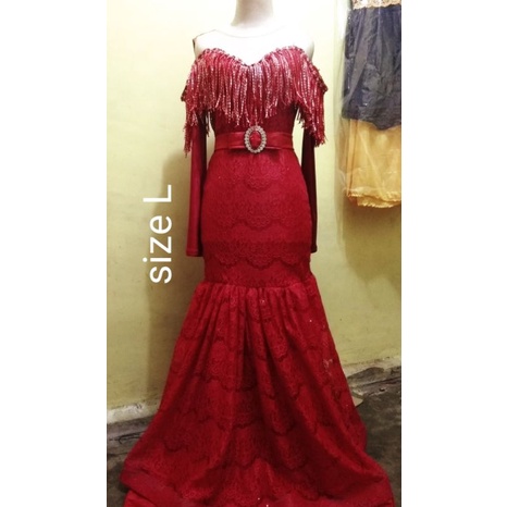 gaun singer duyung rumbai penyanyi