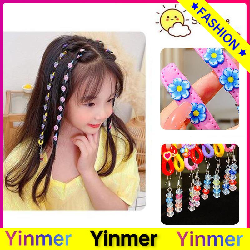 COD✨ Fashion Children Twist Braid Curling Stick Hair Clip Kids Dirty Braid Curler Color Braiding Hair Tie Girl Hair Accessories-Yinmer