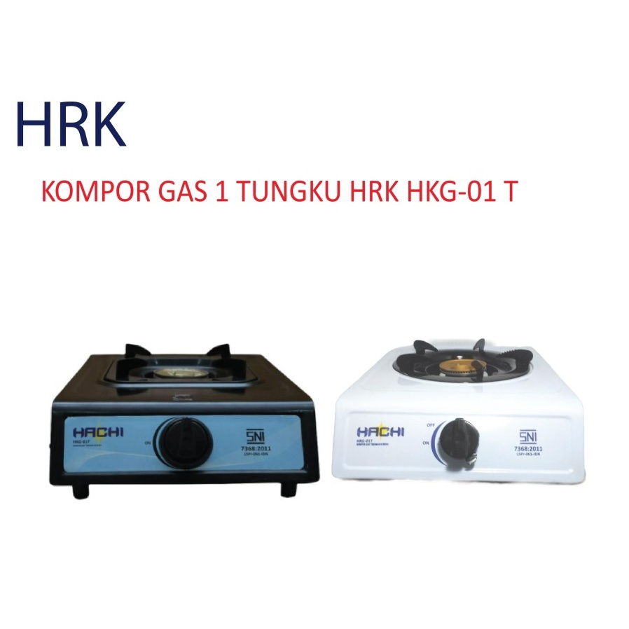 Kompor Gas merk Hachi 1 Tungku/ teflon tebal Putih Kompor SNI PROMO MURAH