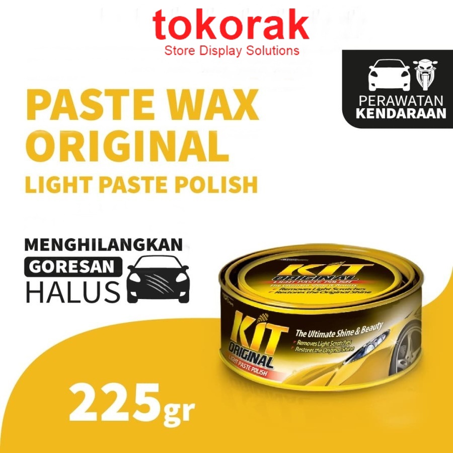 KIT PASTE WAX ORIGINAL 225 GR LIGHT POLES PENGHILANG BARET MOBIL MOTOR