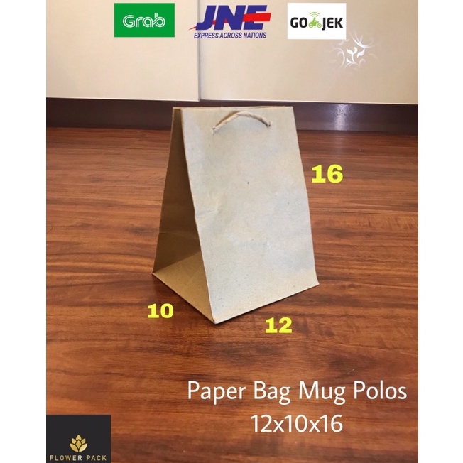 

NEW Paperbag Mug Polos 12x10x16 Tas Gelas Tas Souvenir Belanja Tas Kertas