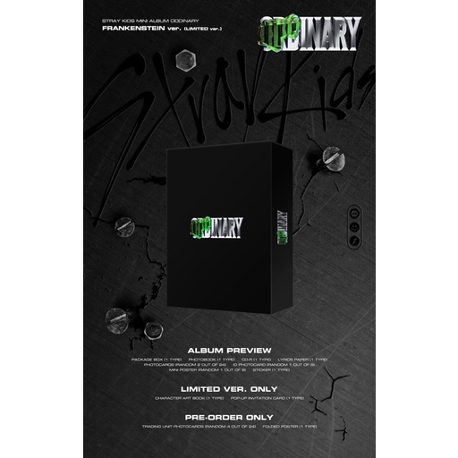 Stray Kids ODDINARY FRANKENSTEIN Limited Scanning Mask Off Version Standard ver makestar withdrama