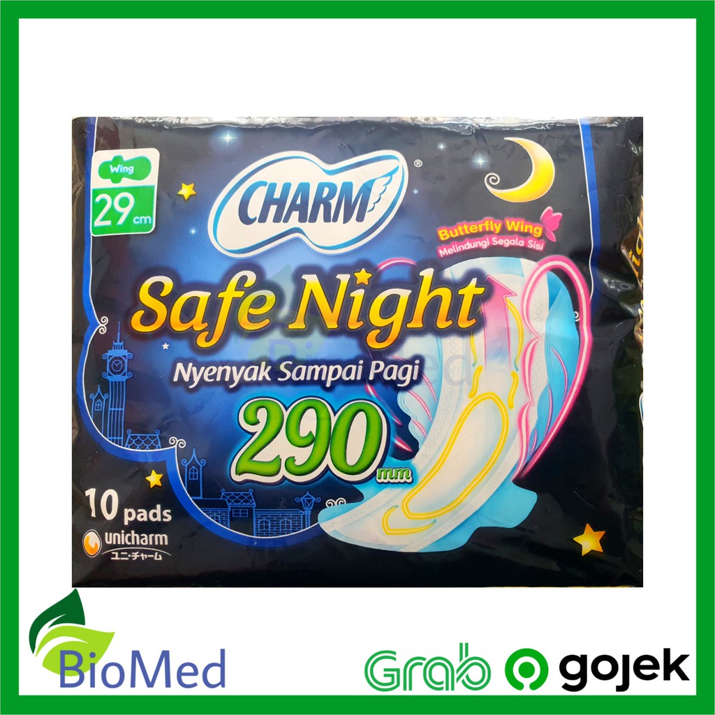 PEMBALUT CHARM SAFE NIGHT 290 mm Butterfly Wing 29 cm isi 9