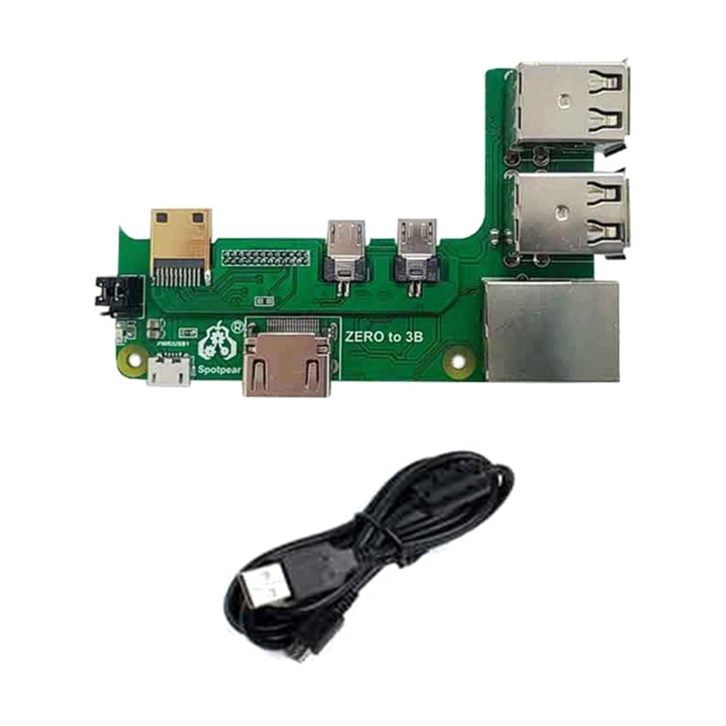 Btsg Topi HUB USB 3per4port Untuk Raspberry Pi Zero 2W Papan Ekstensi USB Ke UART Untuk Debugging Serial Untuk USB