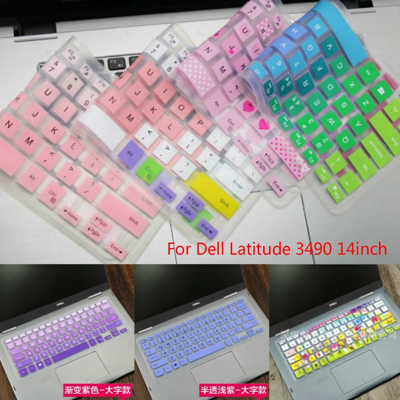 Pelindung Keyboard Silikon untuk Dell Latitude 3490 14Inch